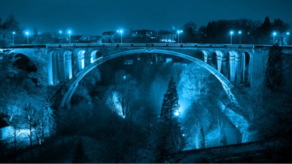 Pont Adolphe de nuit